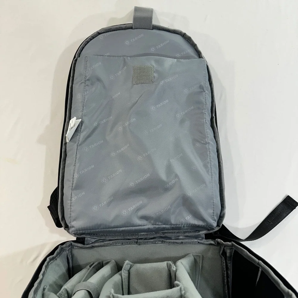 Tarion Camera Backpack Waterproof Canvas DSLR SLR Case Laptop Compartment Black